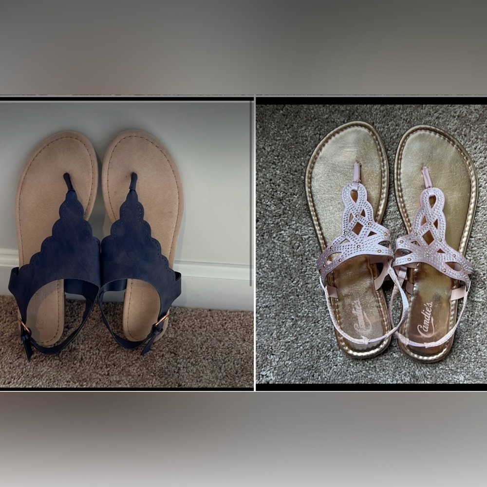 Sandals Bundle Candies & Lauren Conrad Sandals size 10